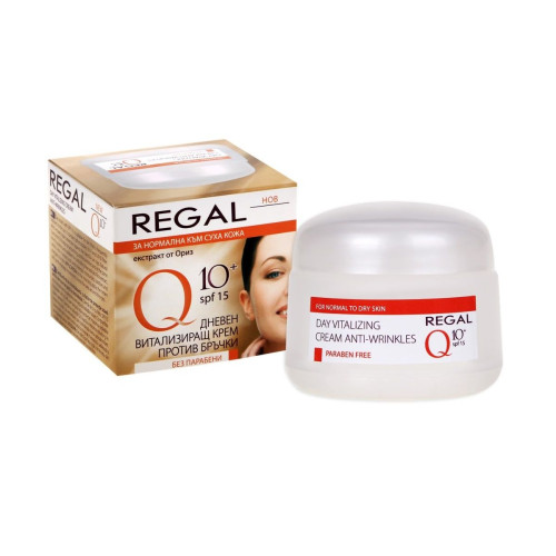 Regal Q10 Day Cream Against Wrinkles for Normal to Dry Skin SPF 15 1.69 fl oz (50 ml)