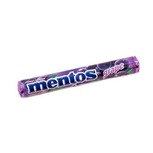 Mentos Grape Chewing Candy with Grape Flavor 1.34 oz (38 g)