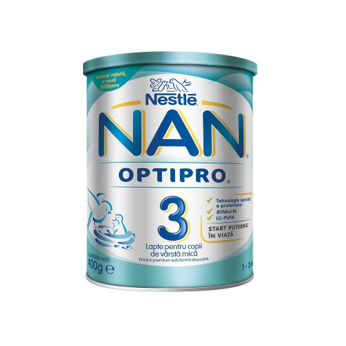 Nestle NAN Optipro 3 High-Quality Milk for Children 1+ Year 14.11 oz (400 g)