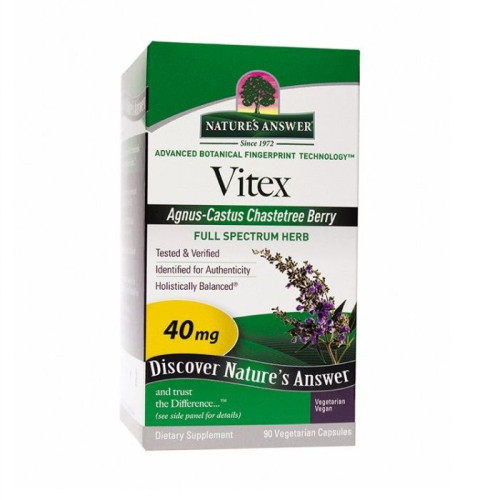 Nature's Answer Vitex for Menopause and Premenstrual Syndrome 40 mg 90 Capsules