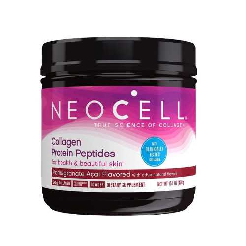 Neocell Collagen Protein Peptides Collagen Protein Peptides Powder Pomegranate and Acai 15.1 oz (428 g)