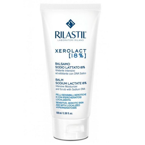 Rilastil Xerolact 18% Soothing Balm for Face and Body with Sodium Lactate 3.38 fl oz (100 ml)