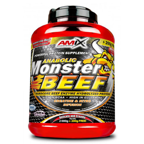 Amix Monster Beef Protein Strawberry and Banana 4.85 lb (2200 g)