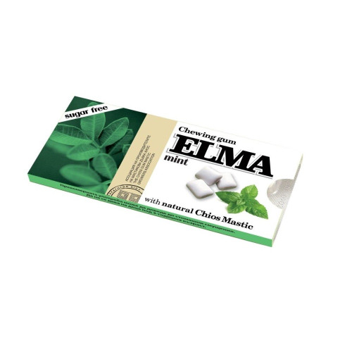 Elma Mint Natural Chewing Gum with Mastic Resin and Mint Sugar-Free 10 pcs