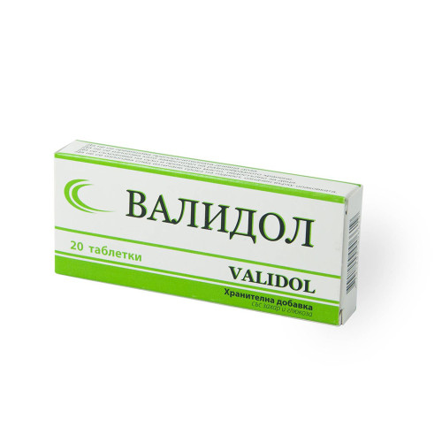 Pharmstandard Validol for Heart Pain and Neurosis 0 oz (0.05 g) 20 Tablets