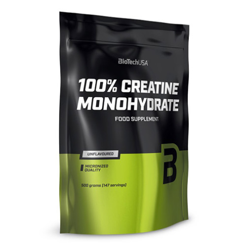 Biotech USA 100% Creatine Monohydrate Bag 1.1 lb (500 g)