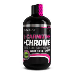 Biotech USA L-Carnitine + Chrome 70.000 Grapefruit Liquid 16.91 fl oz (500 ml)