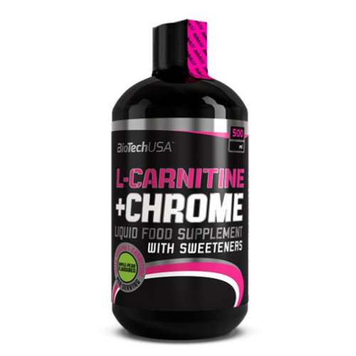 Biotech USA L-Carnitine + Chrome 70.000 Grapefruit Liquid 16.91 fl oz (500 ml)