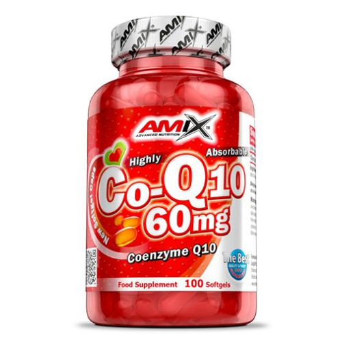Amix Coenzyme Q10 60mg 100 Softgel Capsules.
