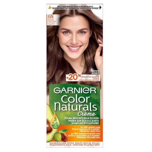 Garnier Color Naturals Permanent Hair Dye Natural Dark Blonde 6N