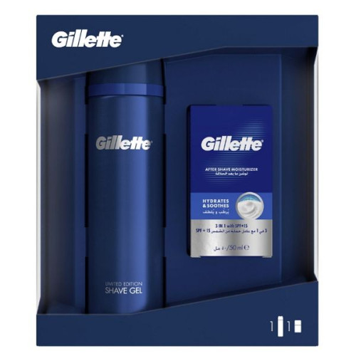 Gillette Promo Set for Men Shaving Gel and Moisturizing Aftershave