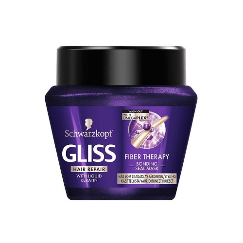 Gliss Fiber Therapy Bonding Repairing Mask for Treated and Damaged Hair 10.14 fl oz (300 ml)