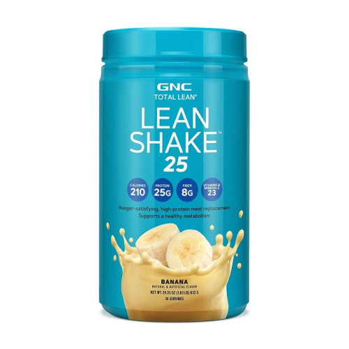 GNC Total Lean Shake 25 Protein Shake with Banana Flavor Powder 1.83 lb (832 g)