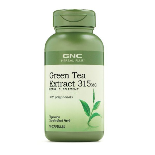 GNC Herbal Plus Green Tea Extract to Support Metabolism 315 mg 90 Capsules