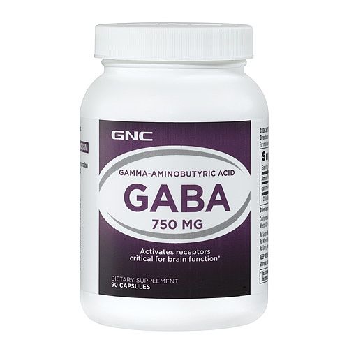 GNC Gaba for Stress and Fatigue 750 mg 90 Capsules