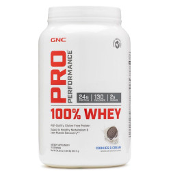 GNC Pro Performance 100% Whey Whey Protein with Cream and Cookies Flavor 1.89 lb (857.5 g)