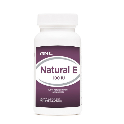 GNC Natural Vitamin E Natural Vitamin E 100 i.u. Powerful Antioxidant 100 Soft Capsules