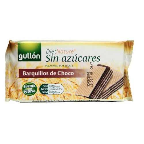 Gullon Diet Nature Waffles with Chocolate Filling Waffles for Diabetics 2.47 oz (70 g)
