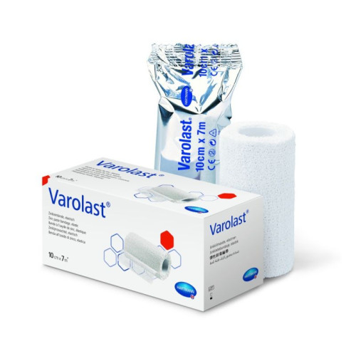 Hartmann Varolast Elastic Bandage with Zinc Paste Non-Constricting 3.94"/7.66 yd (10 cm/7 m)