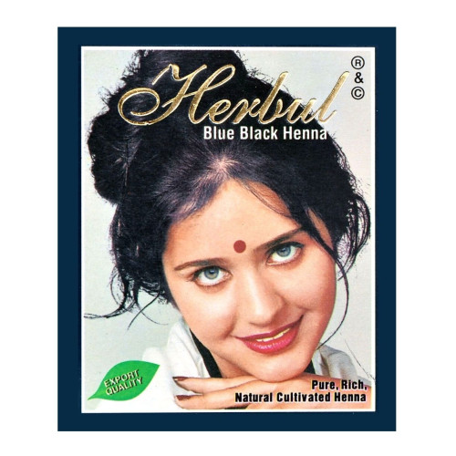 Herbul Indian Henna for Hair Blue-Black Color 1 pc