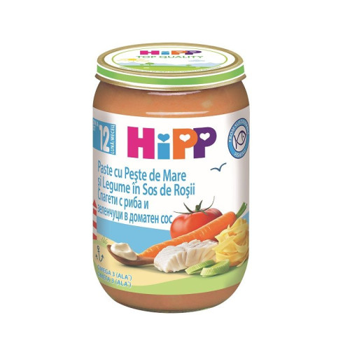 Hipp Organic Spaghetti with Seafood and Vegetables in Tomato Sauce for Children 12+ Months 7.76 oz (220 g)