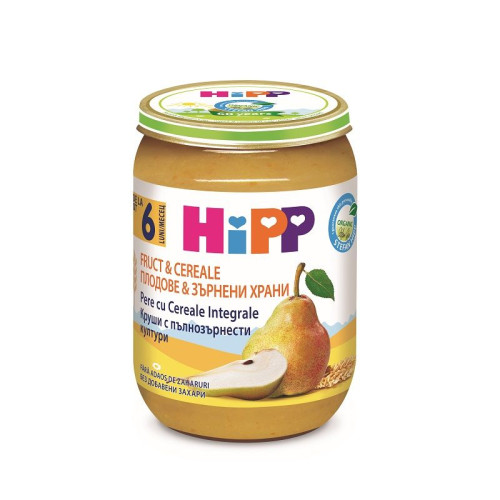 Hipp Organic Fruit Porridge with Whole Grains for Children Without Preservatives 6+ Months 6.7 oz (190 g)