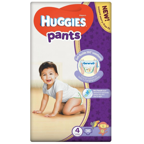 Huggies Pants 4 Diapers Pants for Babies and Children 19.8-30.9 lb (9-14 kg) 36 pcs