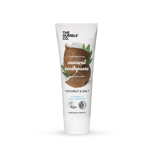 The Humble Co. Natural Toothpaste Coconut and Salt Toothpaste 2.54 fl oz (75 ml)