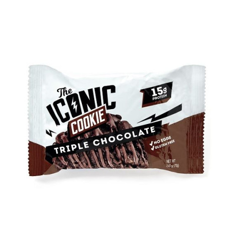 The Iconic Cookie Triple Chocolate Flavor Protein Bar 2.47 oz (70 g)