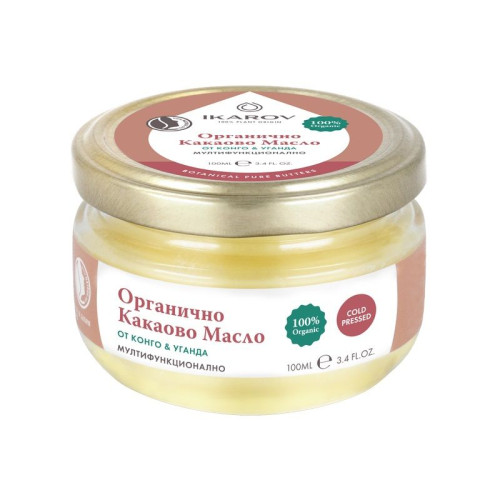Ikarov Daily Moisturizing Organic Cocoa Butter for Elastic Skin 3.38 fl oz (100 ml)