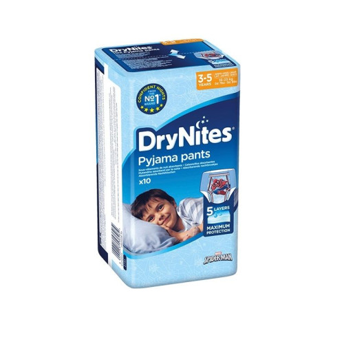 Drynites Pyjama Pants Diapers - Pants for Boys 35.3-50.7 lb (16-23 kg) 10 pcs