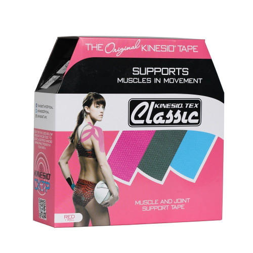 Kinesio Tex Classic Red Latex-free Therapeutic Tape Red 1.97 in (5 cm) 31.5 M