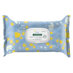 Klorane Baby Cleansing Wipes for Face and Hands 70 pcs