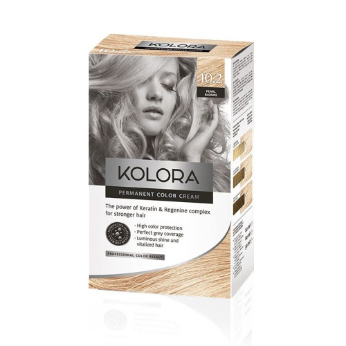 Kolora Long-Lasting Cream Hair Dye 10.2 Pearl Blonde