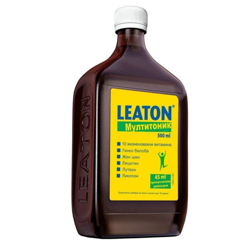 Leaton Multitonic for High Immunity and Energy with Ginseng for Adults 16.91 fl oz (500 ml)