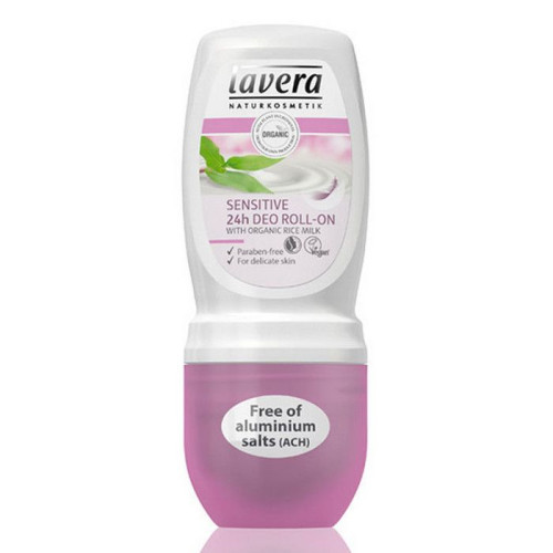 Lavera Deodorant Roll-On for Body Against Perspiration with Rice Milk 1.69 fl oz (50 ml)