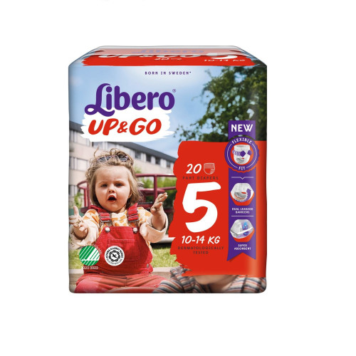 Libero Up&Go 5 Maxi+ Pants for Babies and Children 22-30.9 lb (10-14 kg) 20 pcs