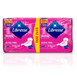 Libresse Fresh Protect Ultra Thin Duo Sanitary Pads 20 pcs
