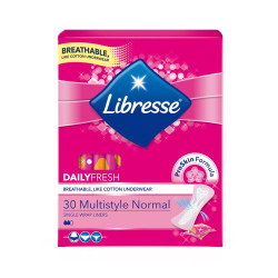 Libresse Daily Fresh Multistyle Normal Daily Sanitary Pads 30 pcs