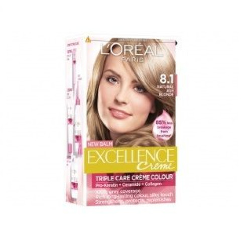 L'oreal Paris Excellence Creme Cream Hair Dye N8.1 Ash Blonde
