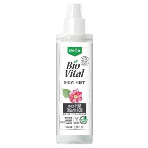 Deva Biovital Rose Natural Moisturizing Body Spray Organic Rose Water 5.07 fl oz (150 ml)