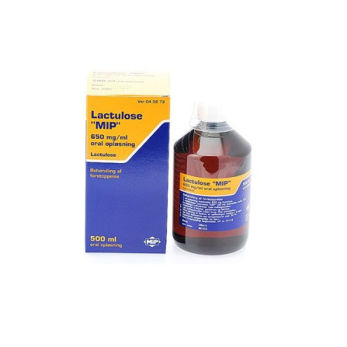 Mip Farma Lactulose-MIP 2.29 oz (65 g)/3.38 fl oz (100 ml) Syrup to Stimulate Peristalsis in Cases of Constipation 16.91 fl oz (500 ml)