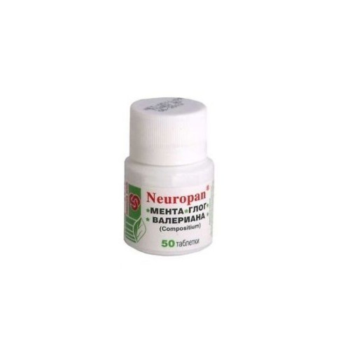 Panacea 2001 Neuropan Mint Hawthorn and Valerian for Stress and Fatigue 50 Capsules
