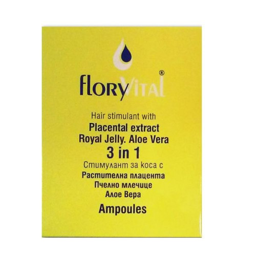 CBN Floryvital Hair Stimulant with Plant Placenta 4 Ampoules 0.34 fl oz (10 ml)