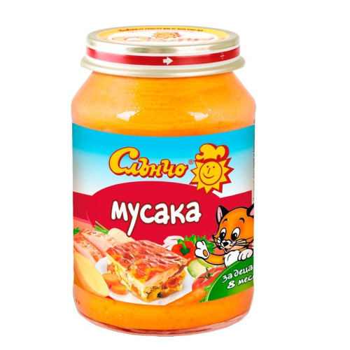 Slancho Sunflower Puree Moussaka for Children 8+ Months 6.7 oz (190 g)
