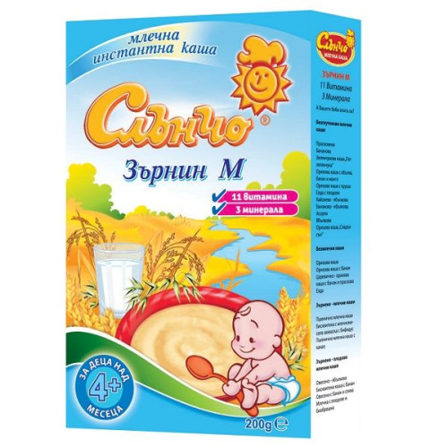 Slancho Milk Porridge Zrnin M for Children 4+ Months 7.05 oz (200 g)