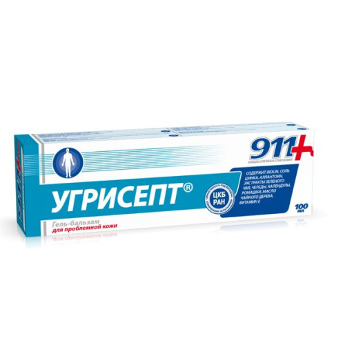 911 Ugrisep Gel-balm for Treating and Removing Acne on the Face 3.38 fl oz (100 ml)
