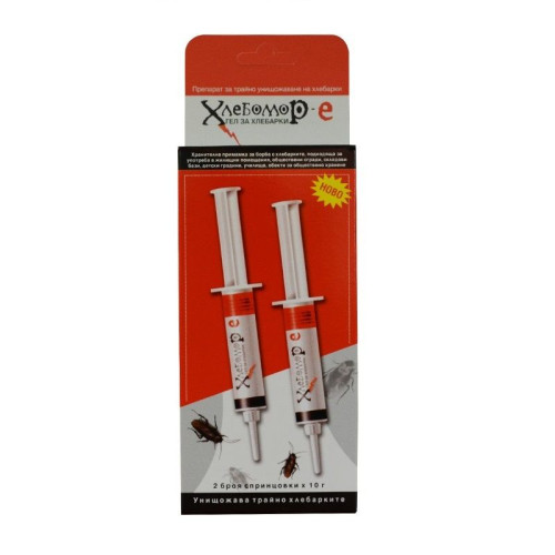 Hlebo-mor-e Gel for Cockroaches 2 Syringes 0.35 oz (10 g)