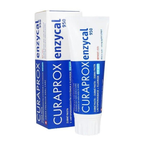 Curaprox Enzycal 950 Toothpaste with Double Protection Against Caries 2.54 fl oz (75 ml)