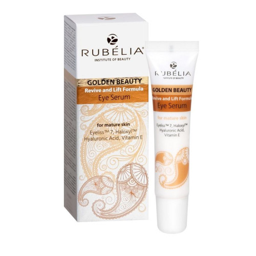 Rubelia Golden Beauty Eye Serum for Mature Skin 0.51 fl oz (15 ml)